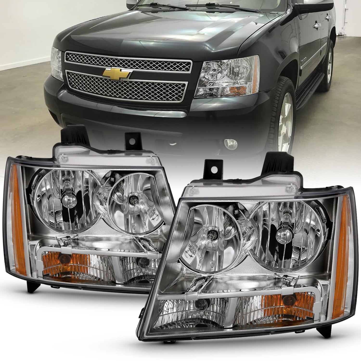 Anzo USA 111475 Crystal Headlight Set