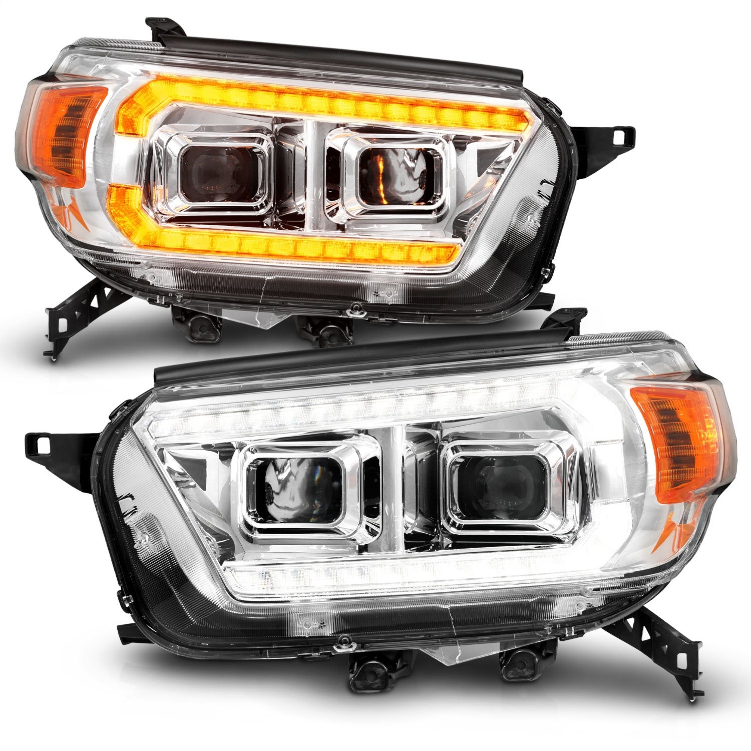 Anzo USA 111603 Projector Headlight Set Fits 10-13 4Runner