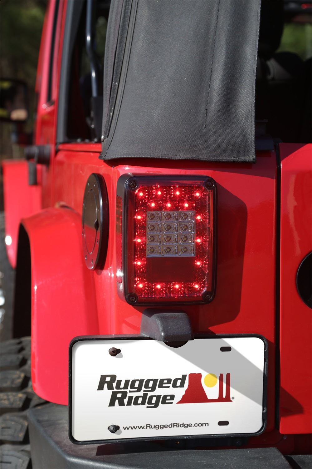 Rugged Ridge 12403.84 LED Tail Light Set Fits 46-75 CJ3 CJ5 CJ6 Willys
