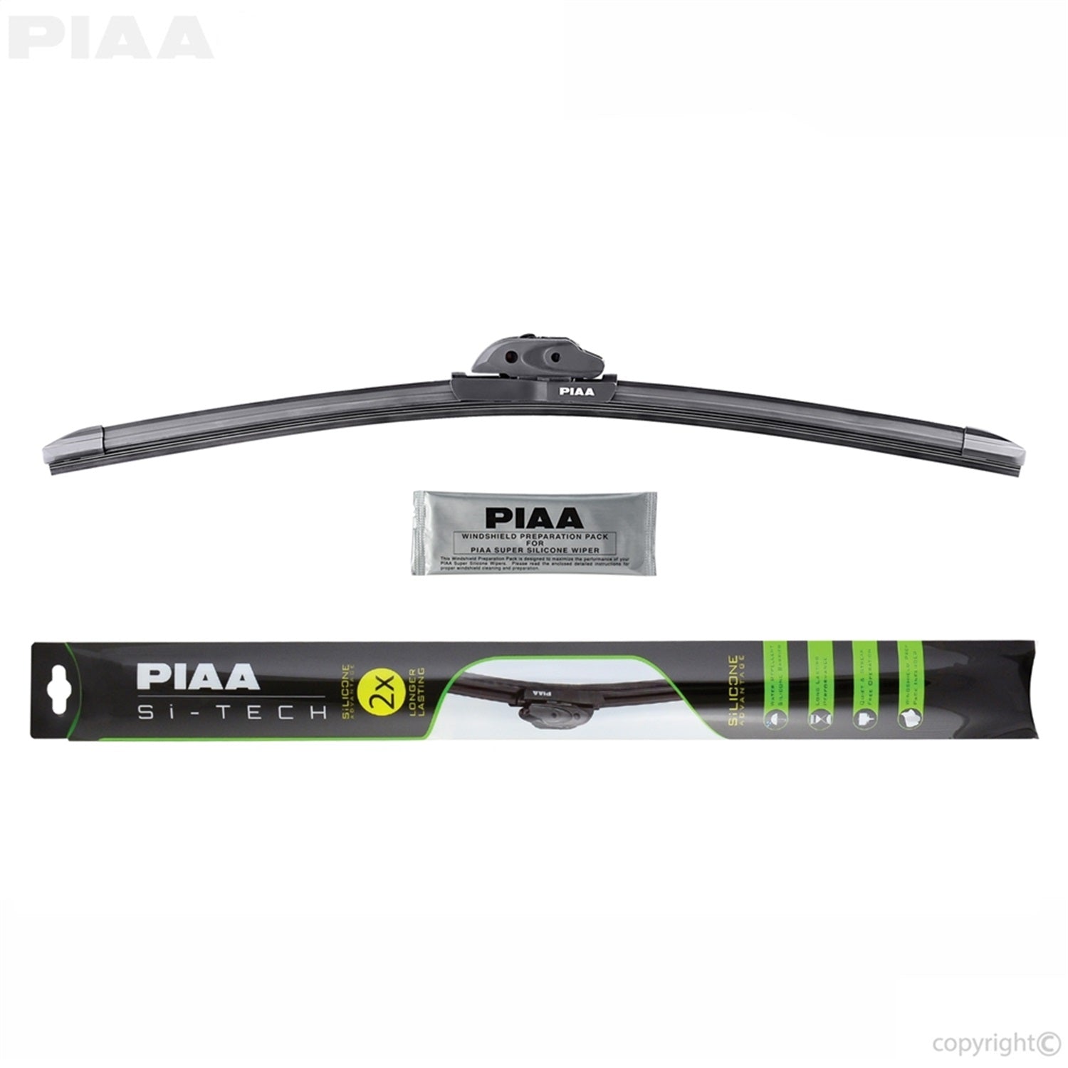 PIAA 97053 Si-Tech Silicone Flat Windshield Wiper Blade