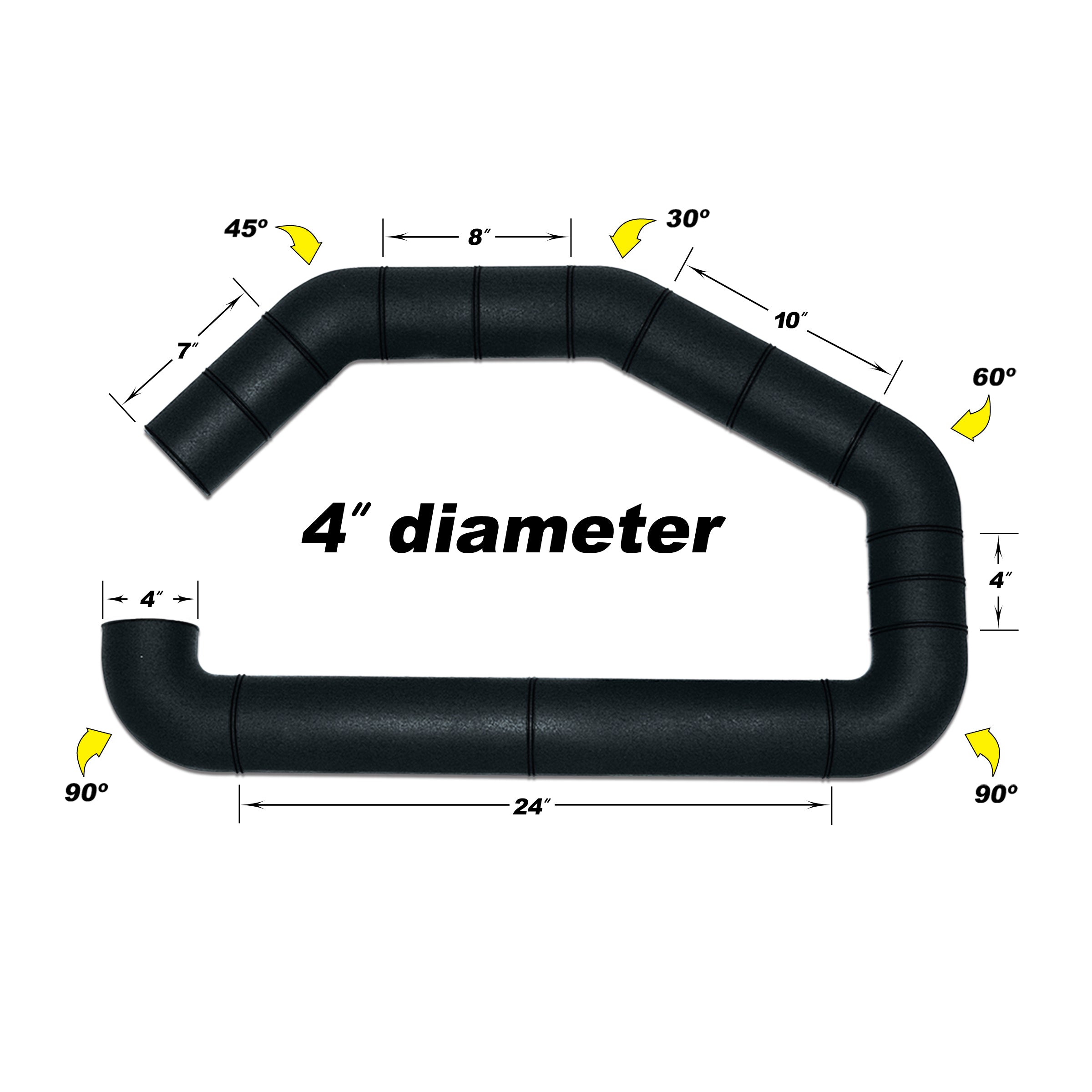 AIRAID Engine Cold Air Intake Tube 100-400