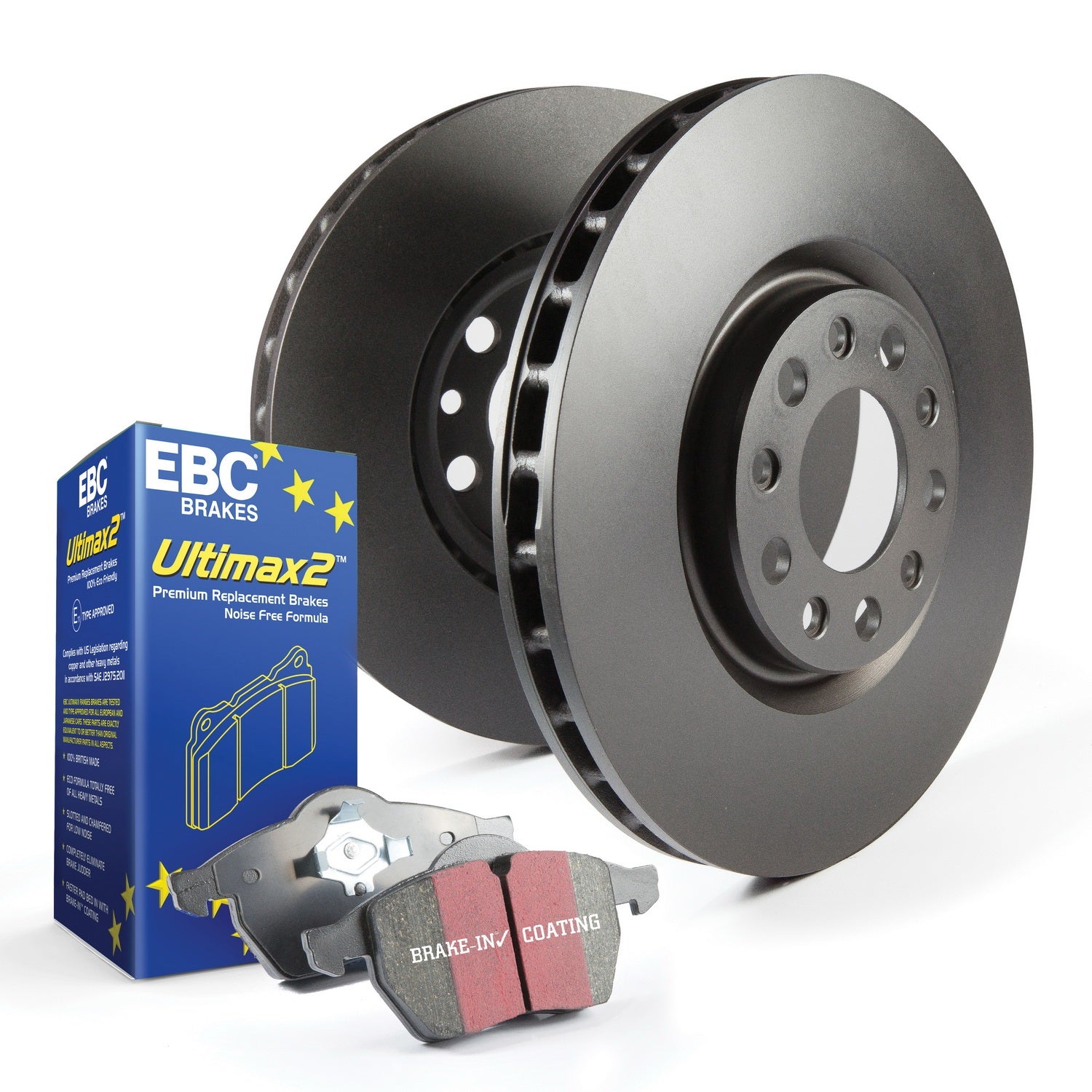 EBC Brakes S20K1158 S20 Kits Ultimax and Plain Rotors Fits 07-13 MDX Pilot ZDX