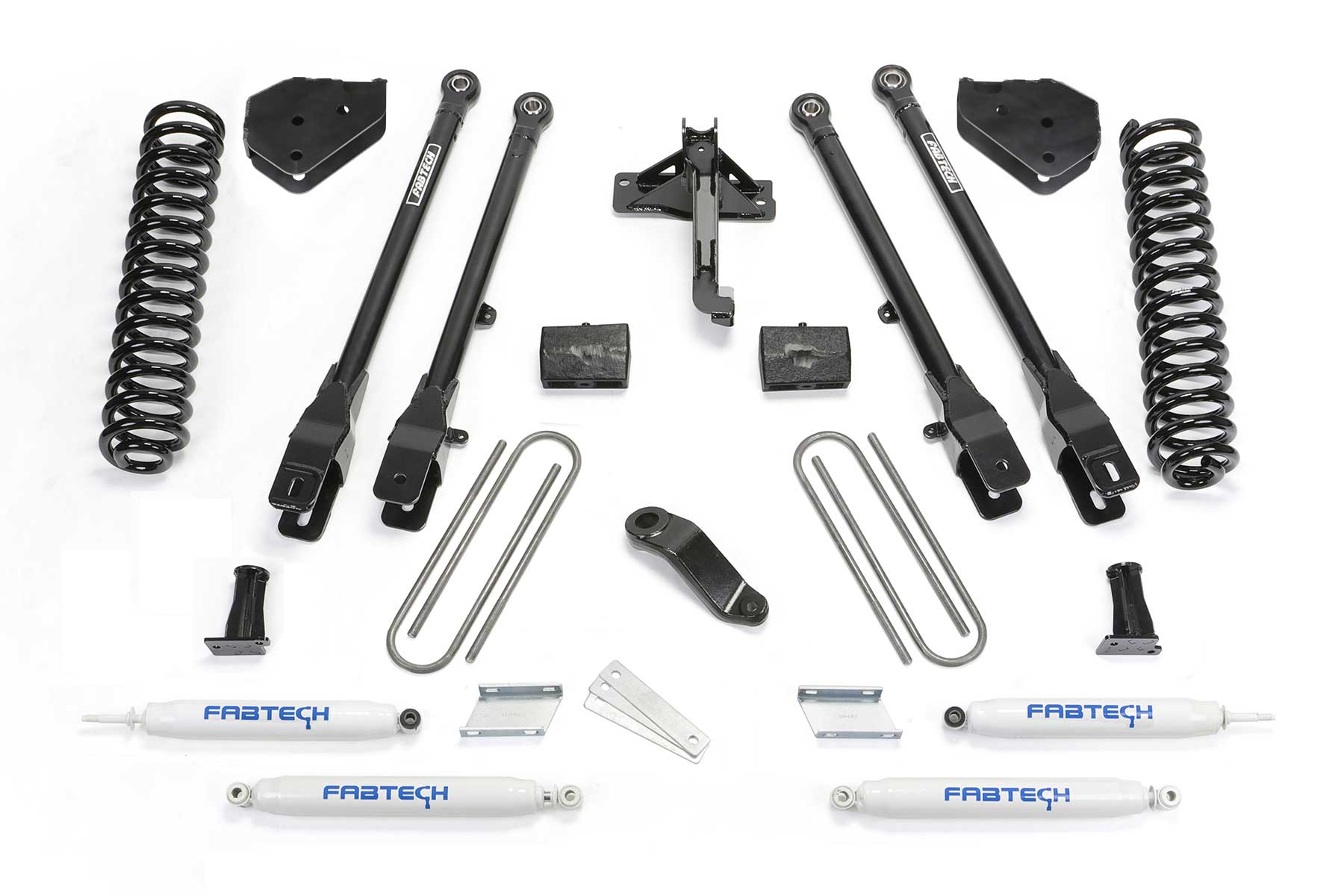 Fabtech K2284 4 Link Lift System Fits 17-18 F-450 Super Duty F-550 Super Duty