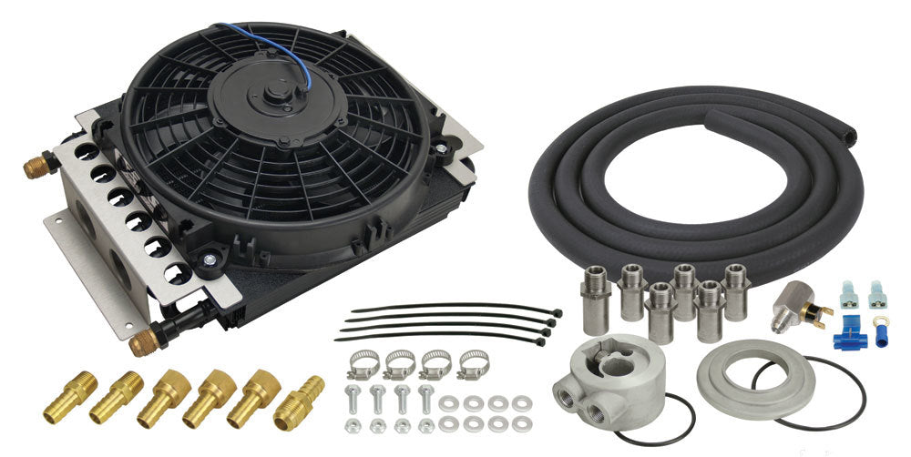 Derale 15500 Electra-Cool Remote Engine Oil Cooler Kit