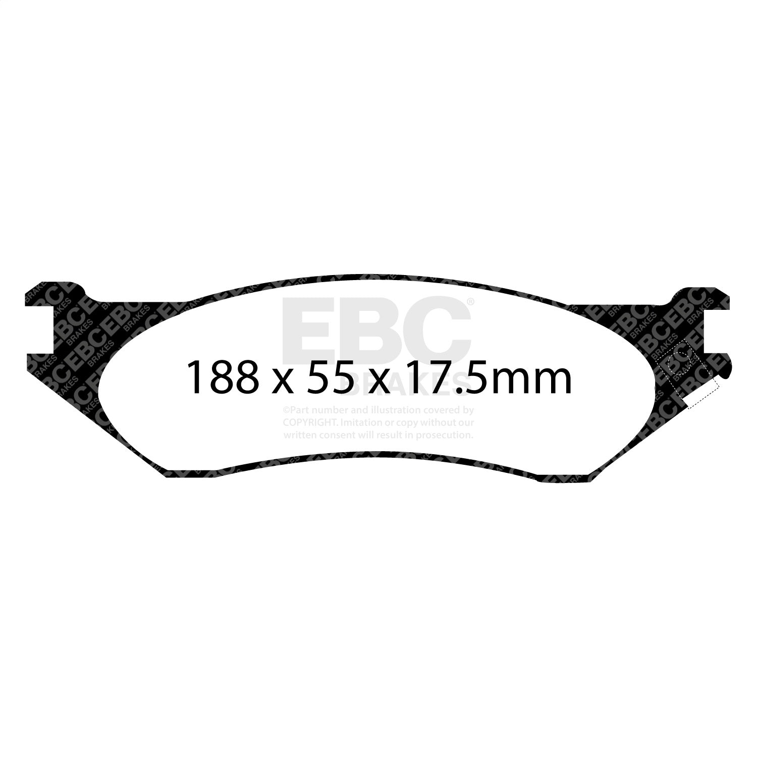 EBC Brakes UD702 Ultimax Brake Pads