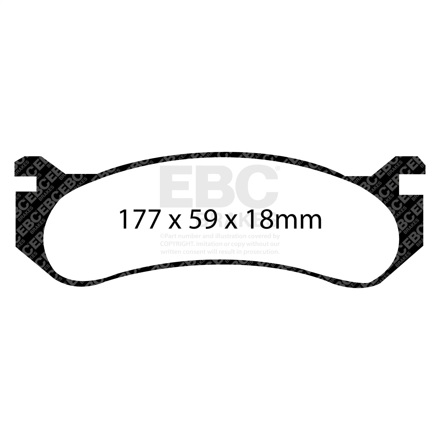 EBC Brakes UD785 Ultimax Brake Pads