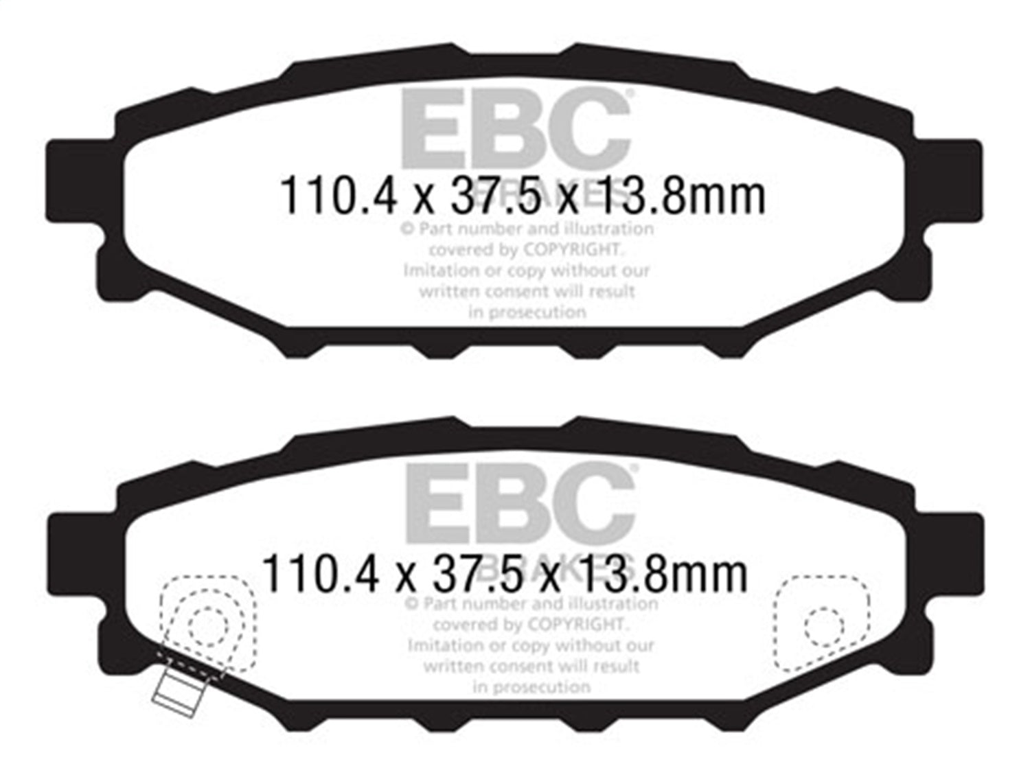 EBC Brakes DP31584C Redstuff Ceramic Low Dust Brake Pads