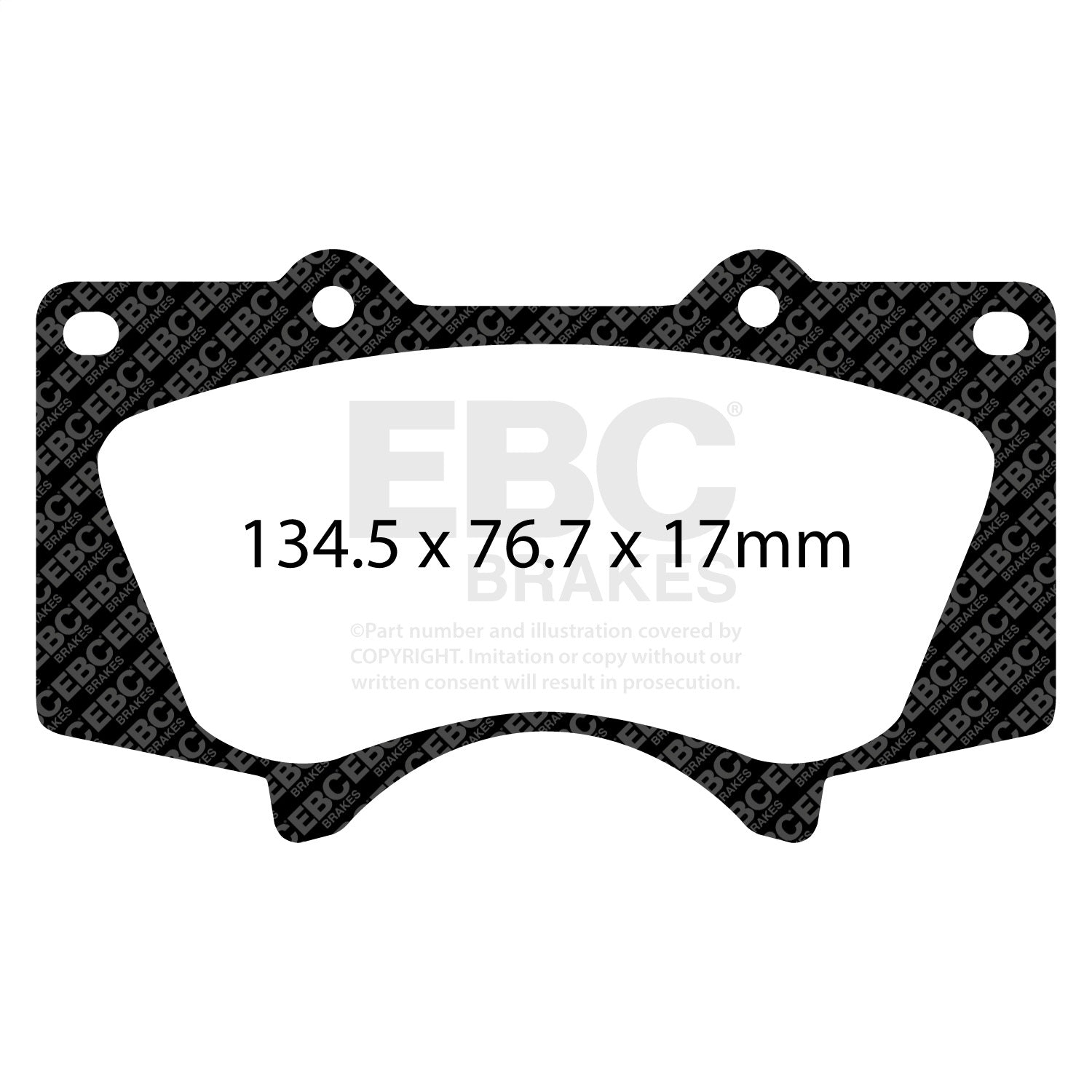 EBC Brakes ED91657 Truck/SUV Extra Duty Brake Pads