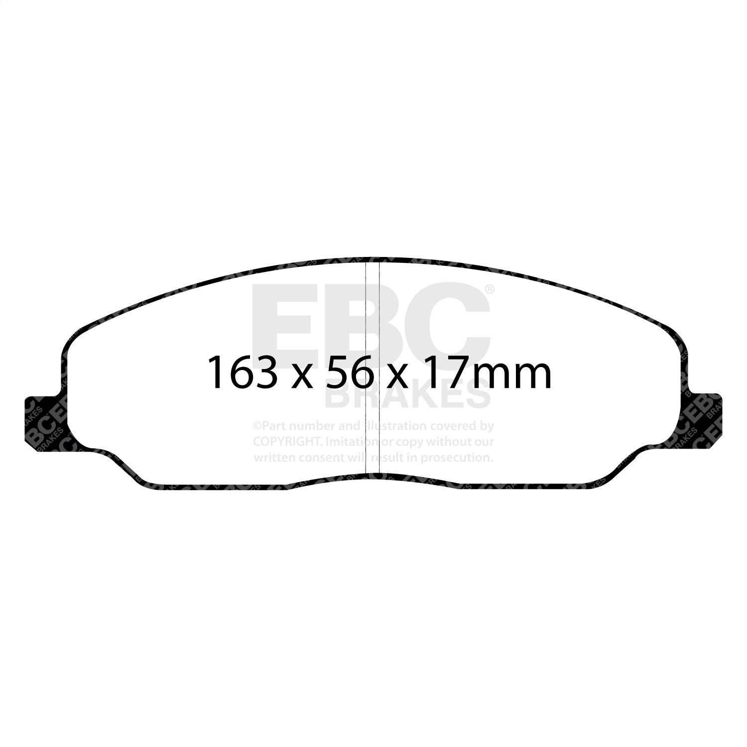 EBC Brakes DP51740NDX Bluestuff NDX Full Race Brake Pads Fits 05-10 Mustang