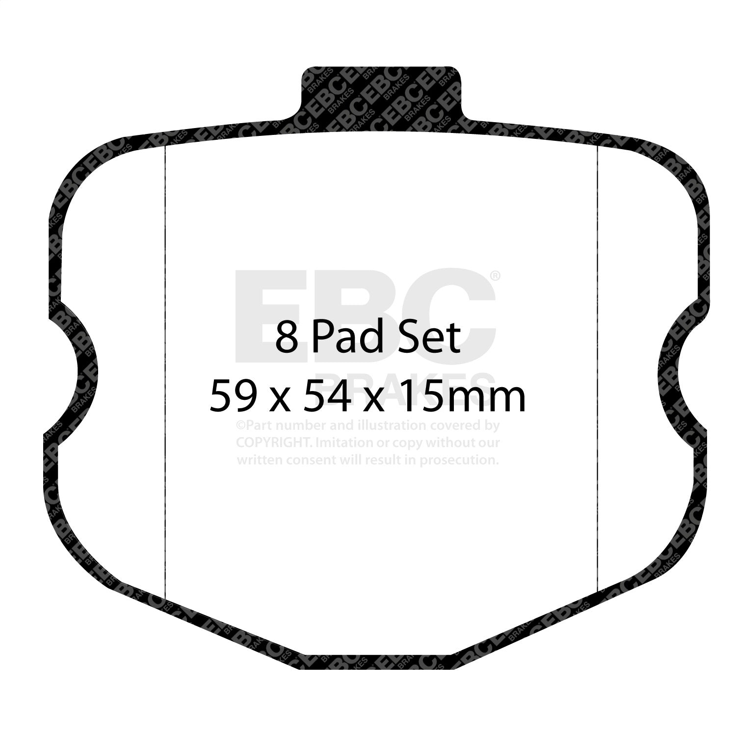 EBC Brakes DP31771/4C Redstuff Ceramic Low Dust Brake Pads Fits 09-13 Corvette