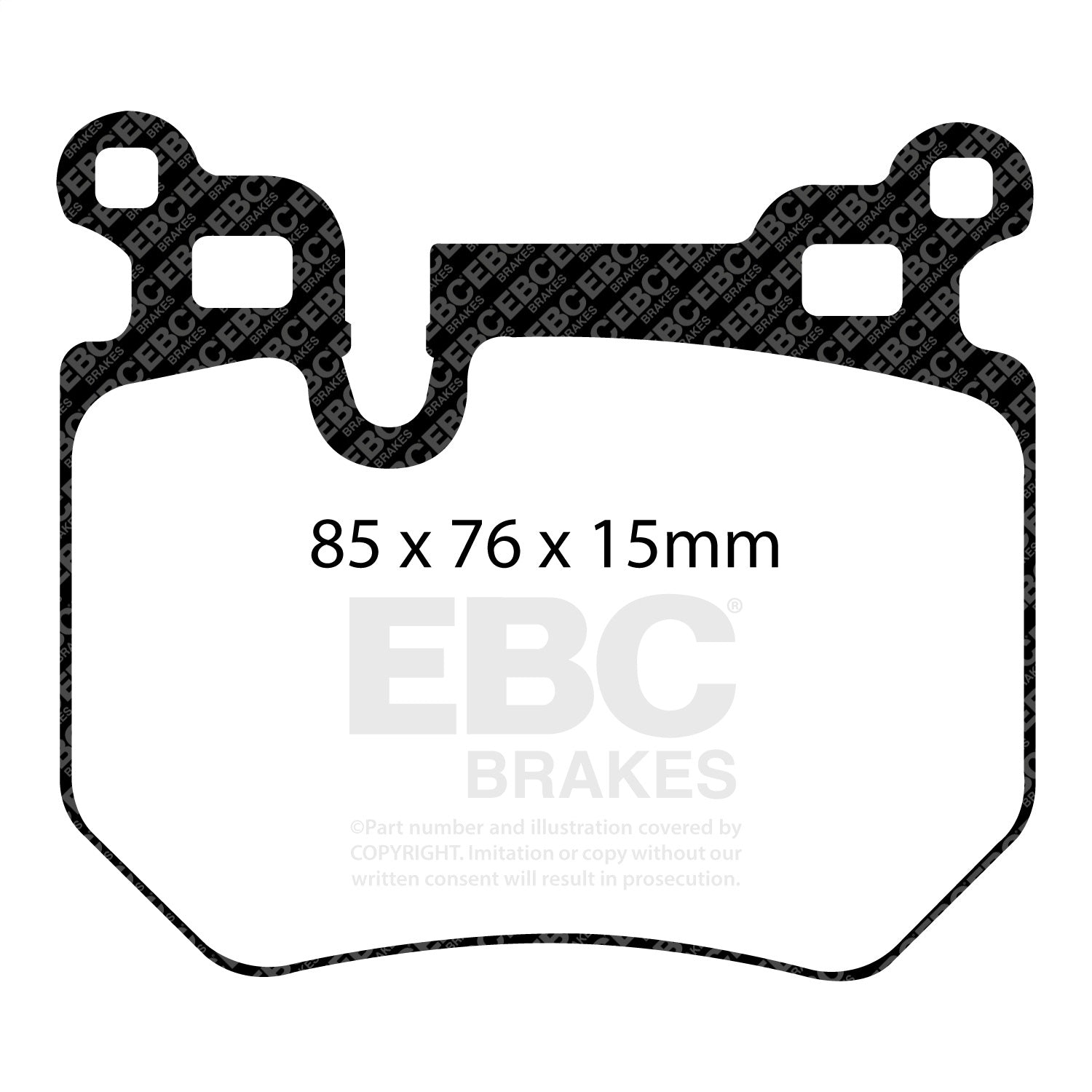EBC Brakes DP31996C Redstuff Ceramic Low Dust Brake Pads Fits 08-13 135i