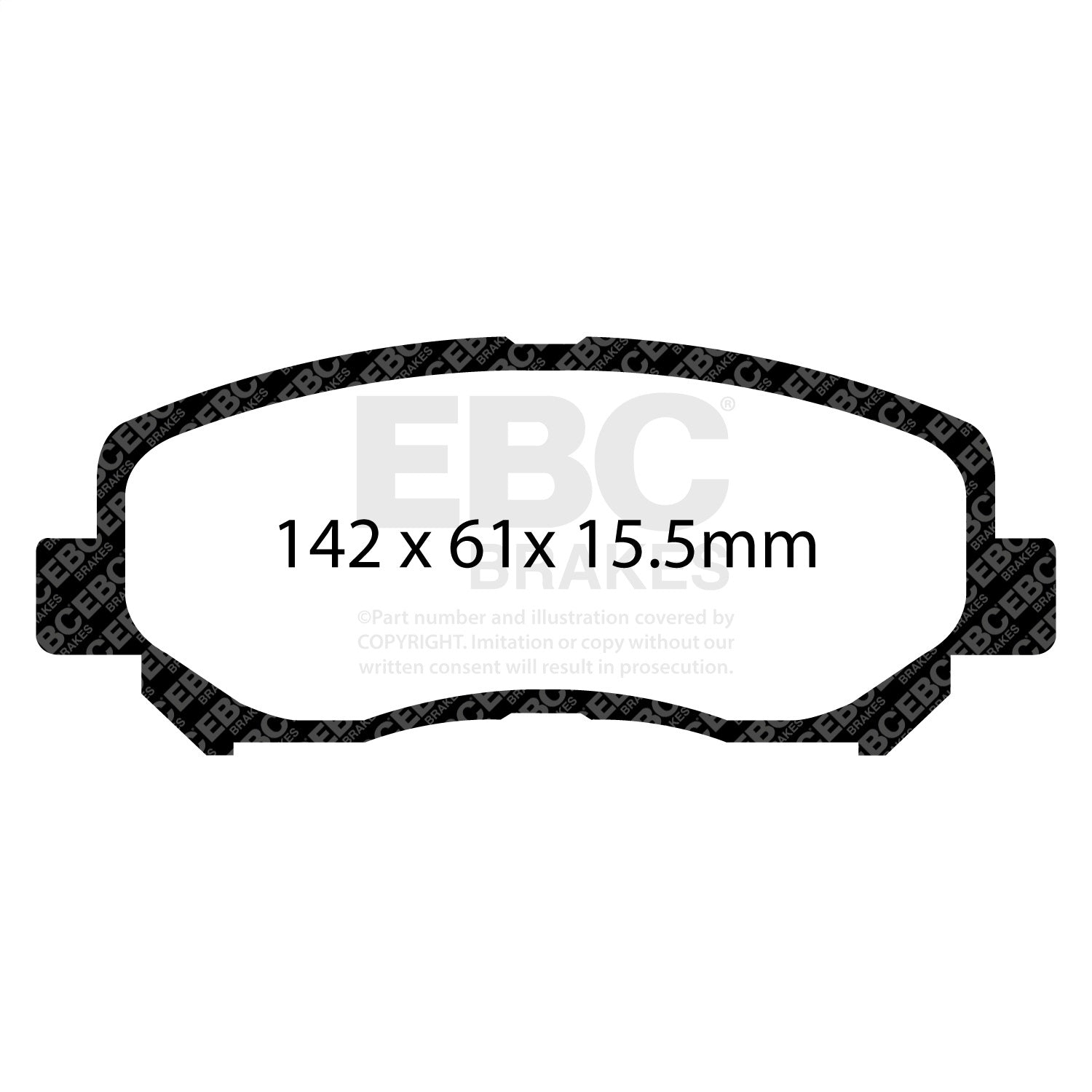 EBC Brakes DP32134C Redstuff Ceramic Low Dust Brake Pads Fits 13-23 CX-30 CX-5