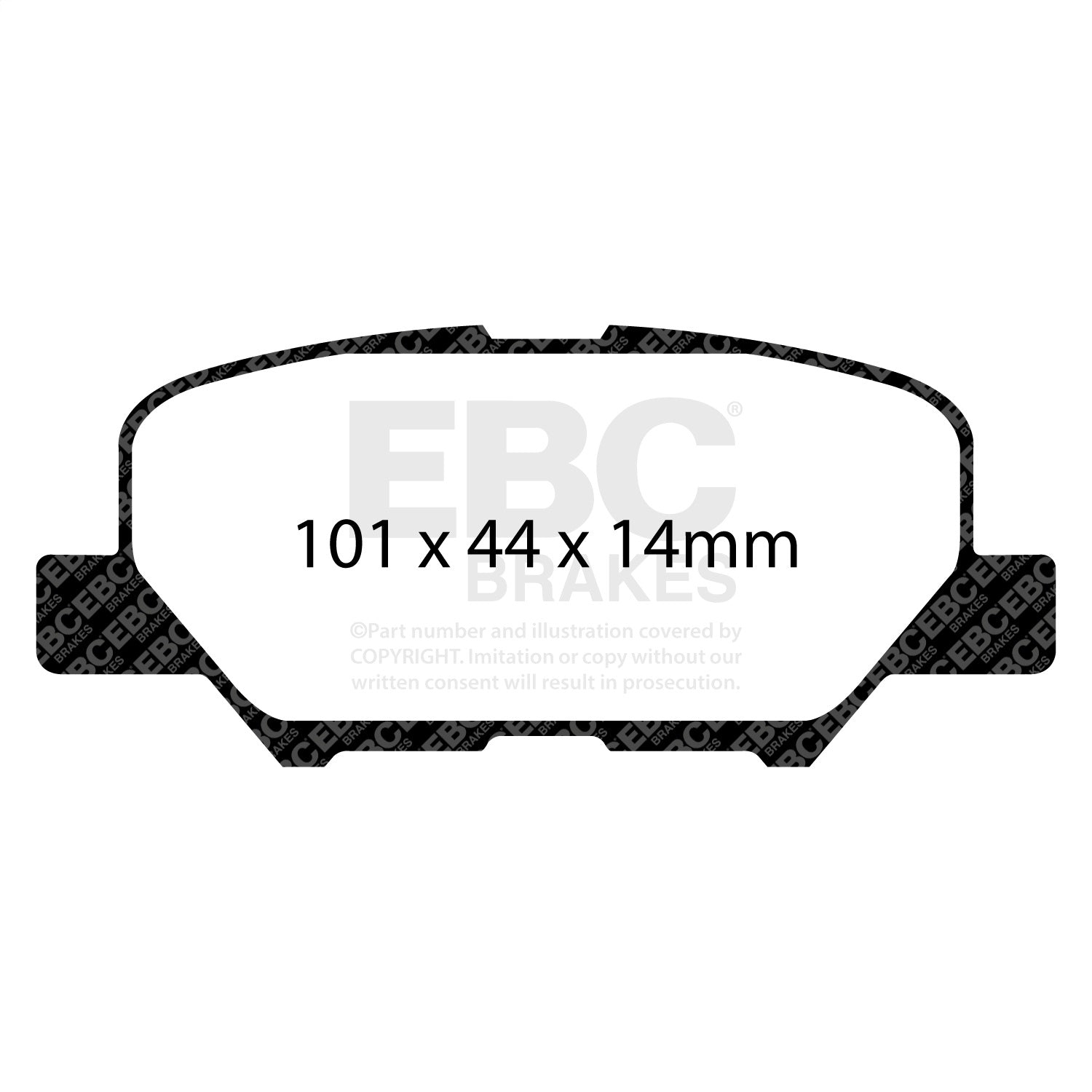 EBC Brakes DP42171R Yellowstuff Street And Track Brake Pads