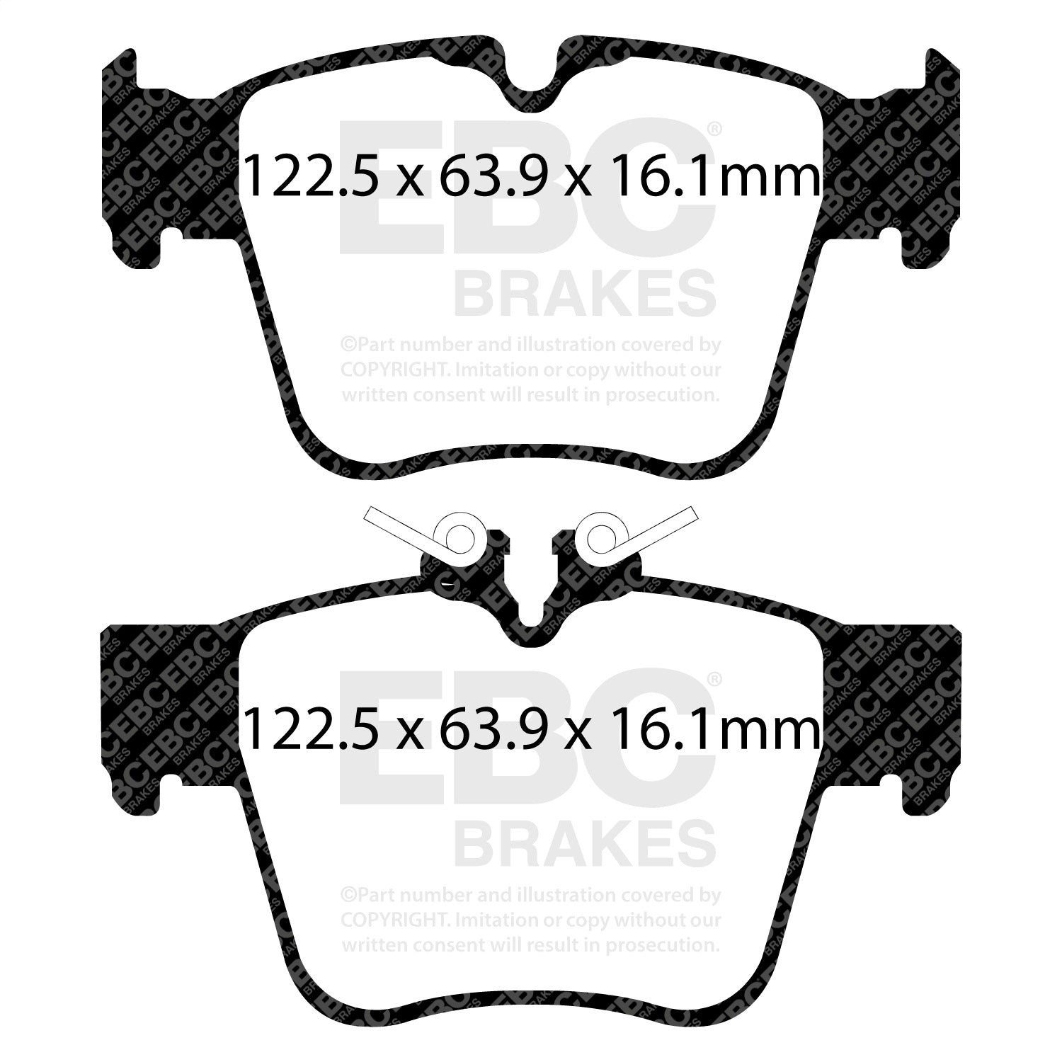 EBC Brakes DP32270C Redstuff Ceramic Low Dust Brake Pads