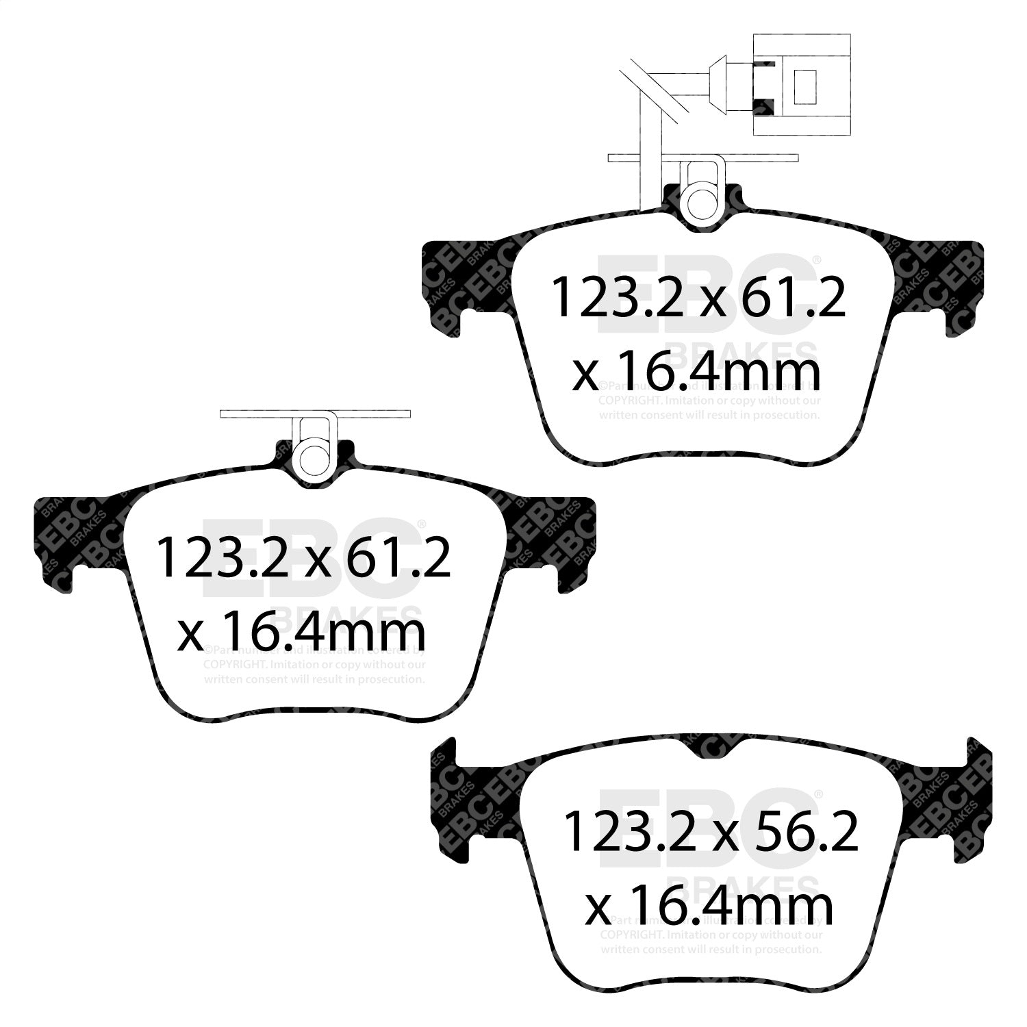 EBC Brakes DP42295R Yellowstuff Street And Track Brake Pads