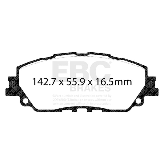 EBC Brakes DP32378C Redstuff Ceramic Low Dust Brake Pads