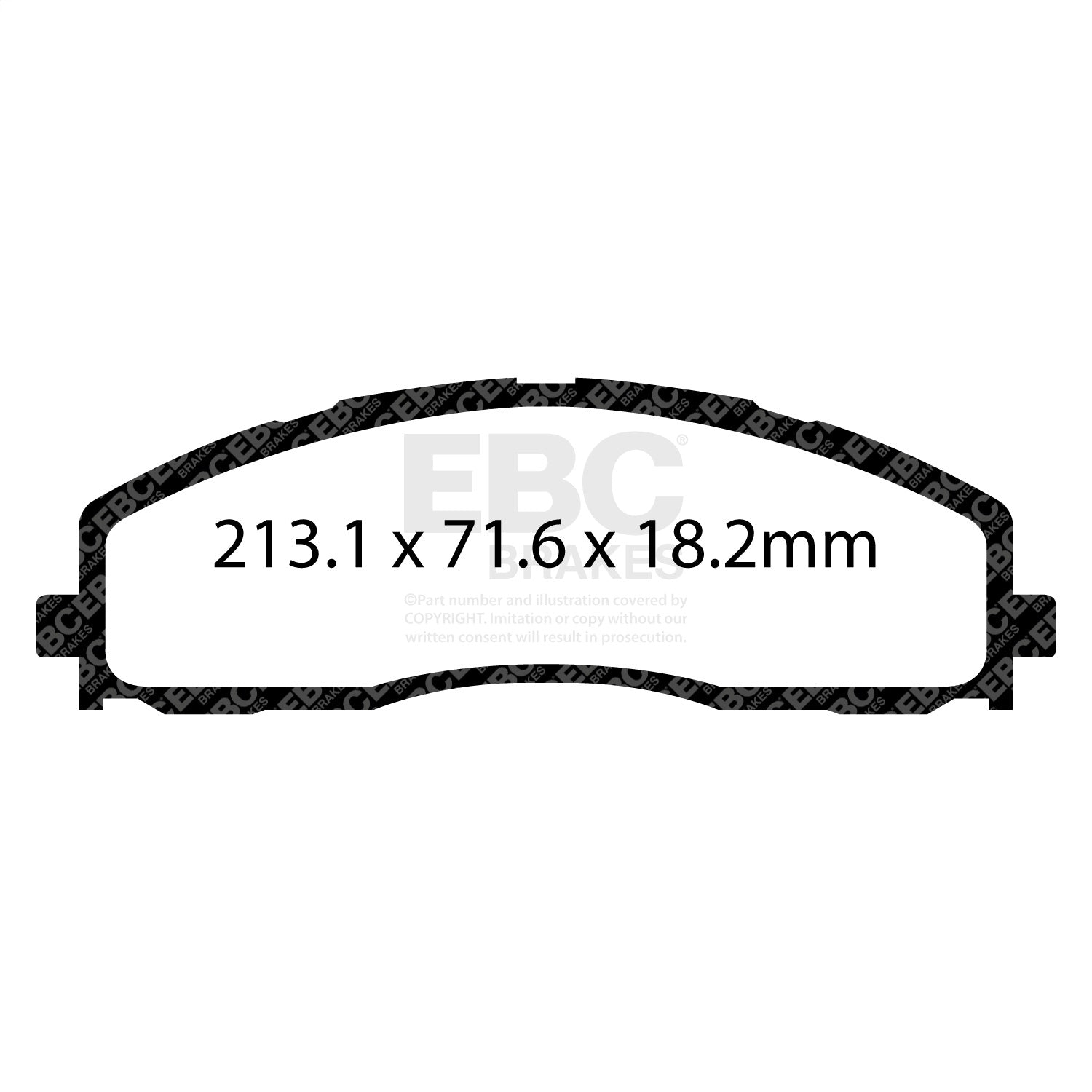 EBC Brakes DP63015 6000 Series Greenstuff Truck/SUV Brakes Disc Pads