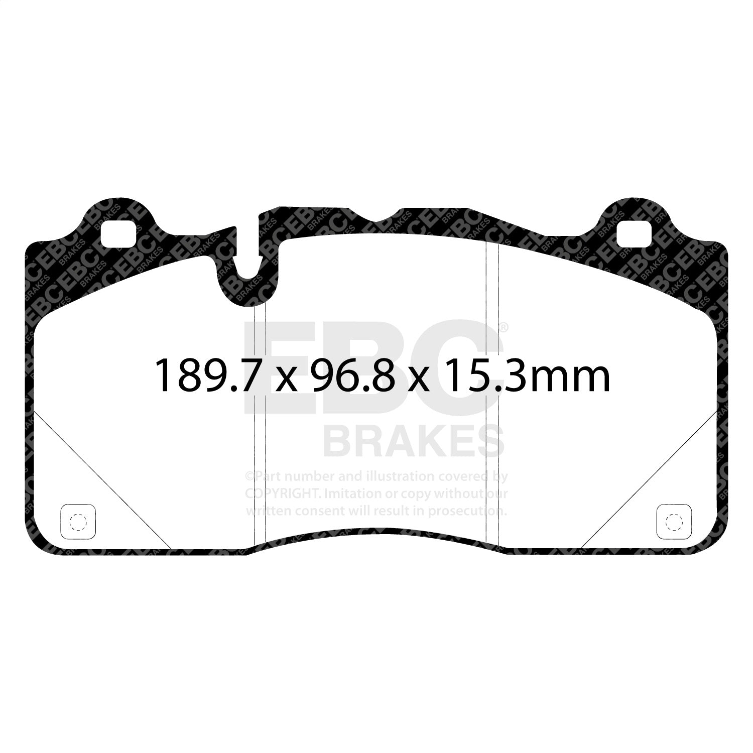EBC Brakes DP53050NDX Bluestuff NDX Full Race Brake Pads Fits 16-24 Camaro CTS