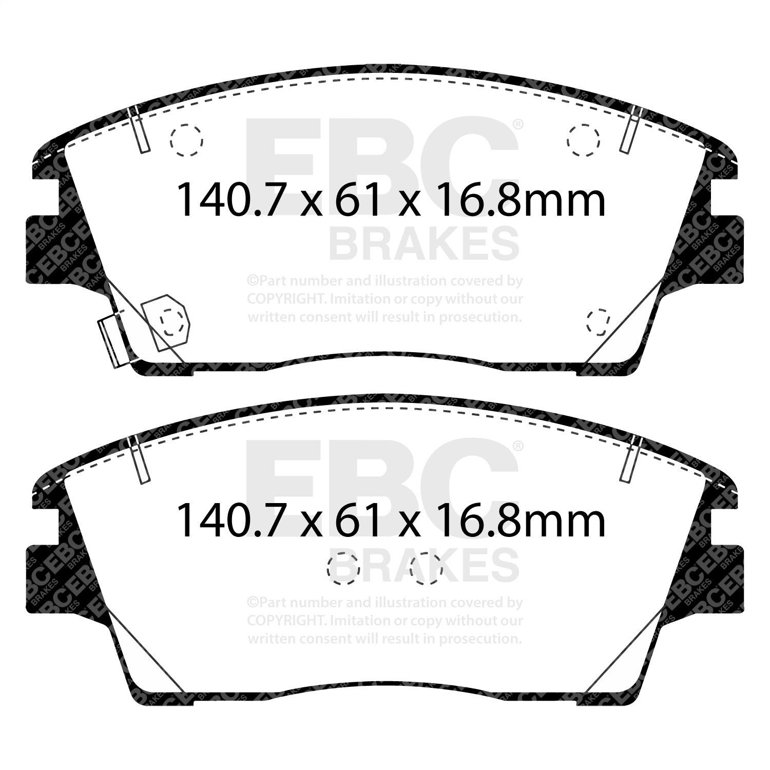 EBC Brakes DP43053R Yellowstuff Street And Track Brake Pads