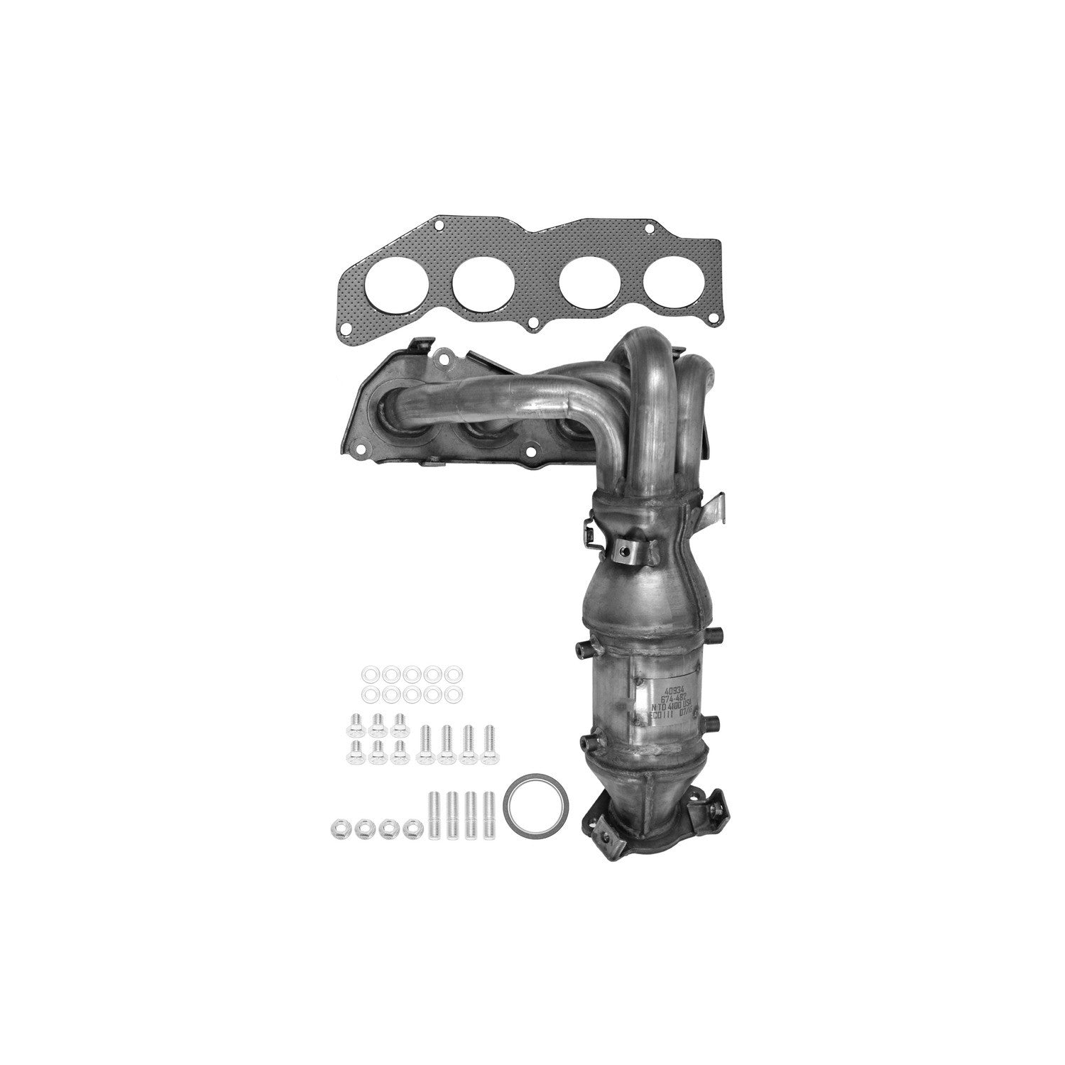 Eastern Catalytic Exhaust Manifold with Integrated Catalytic Converter 40934