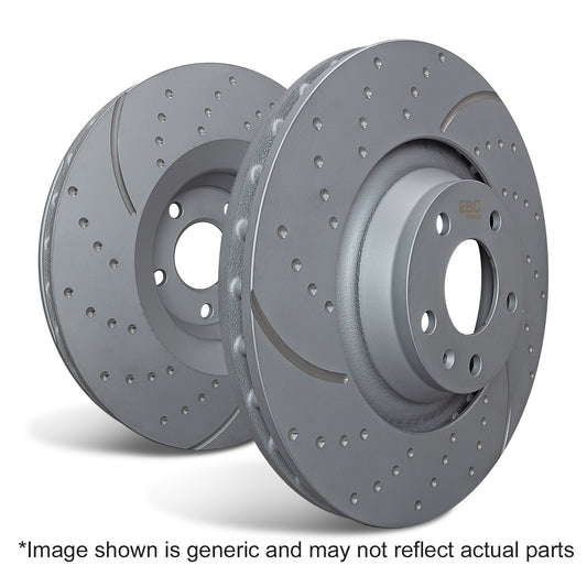 EBC Brakes S6KR1208 S6 Kits Bluestuff and GD Rotors Fits 15-23 Mustang