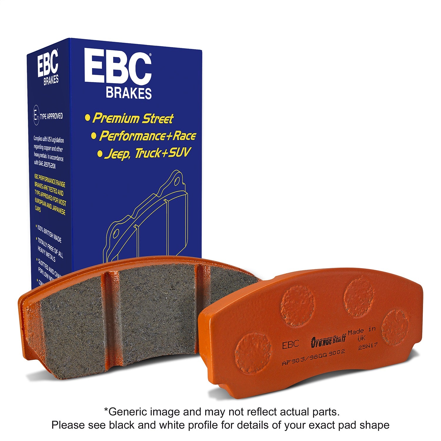 EBC Brakes ED91657 Truck/SUV Extra Duty Brake Pads