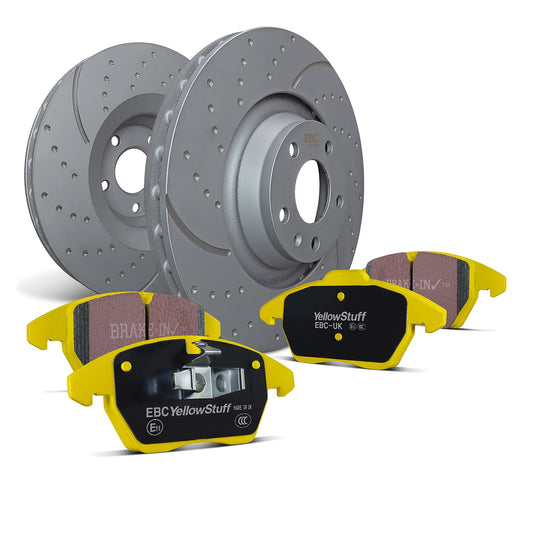 EBC Brakes S5KF1460 S5 Kits Yellowstuff And GD Rotors Fits 07-22 Sequoia Tundra