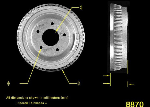 BENDIX PREMIUM DRUM AND ROTOR Brake Drum PDR0199