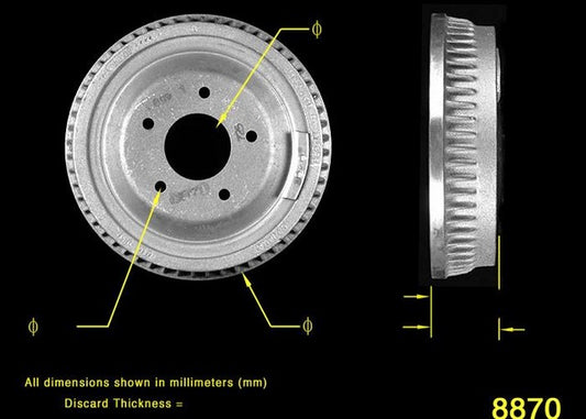 BENDIX PREMIUM DRUM AND ROTOR Brake Drum PDR0199