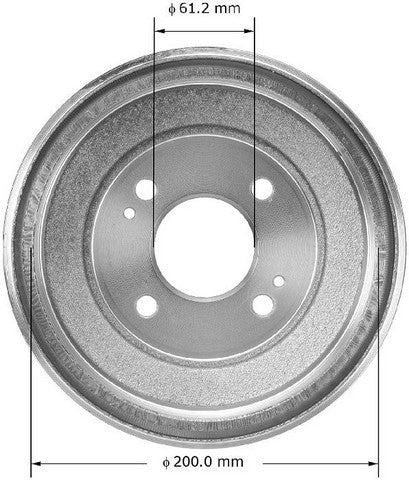 BENDIX PREMIUM DRUM AND ROTOR Brake Drum PDR0473