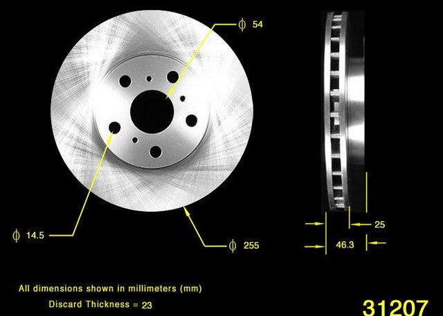 BENDIX PREMIUM DRUM AND ROTOR Disc Brake Rotor  PRT1739