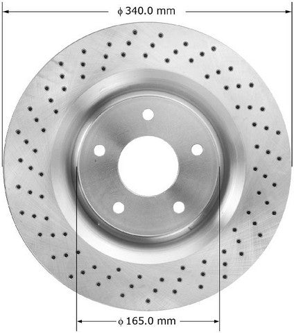 BENDIX PREMIUM DRUM AND ROTOR Disc Brake Rotor PRT5789