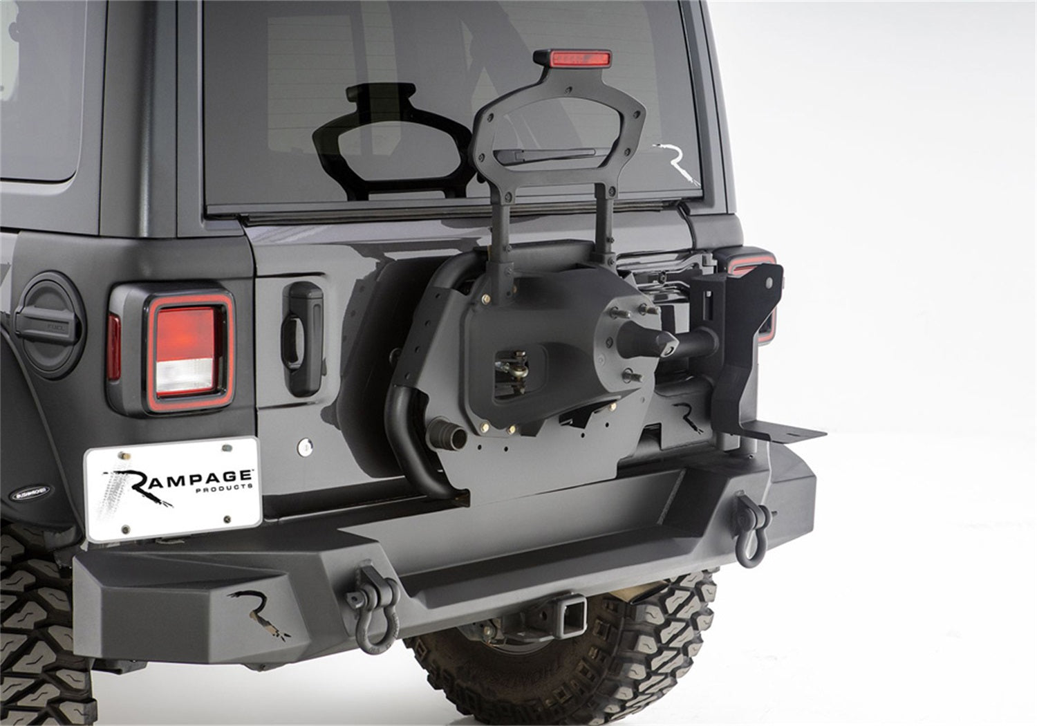 Rampage 9950917 Trail Guard Tire Carrier Fits 18-24 Wrangler (JL)