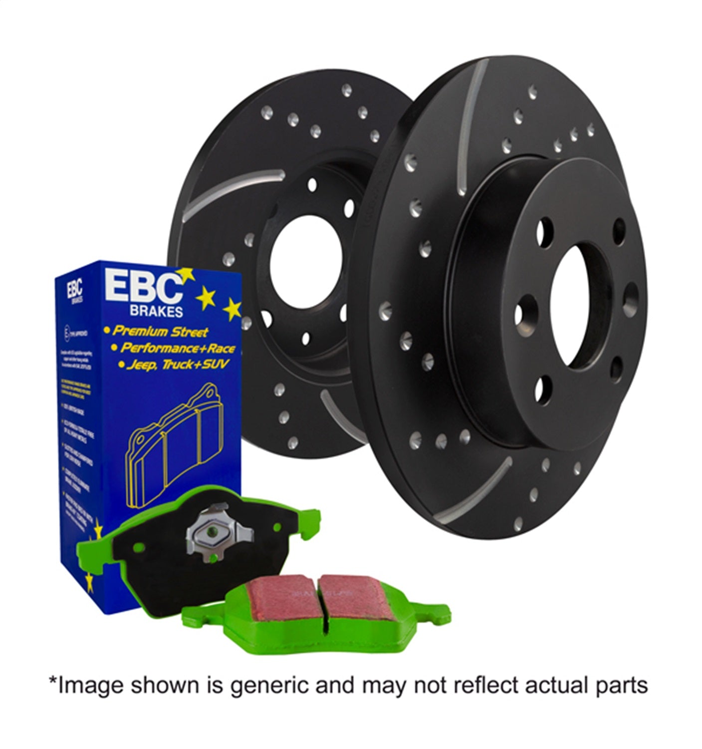 EBC Brakes S10KR1224 S10 Kits Greenstuff 2000 and GD Rotors Fits 09-14 Cooper