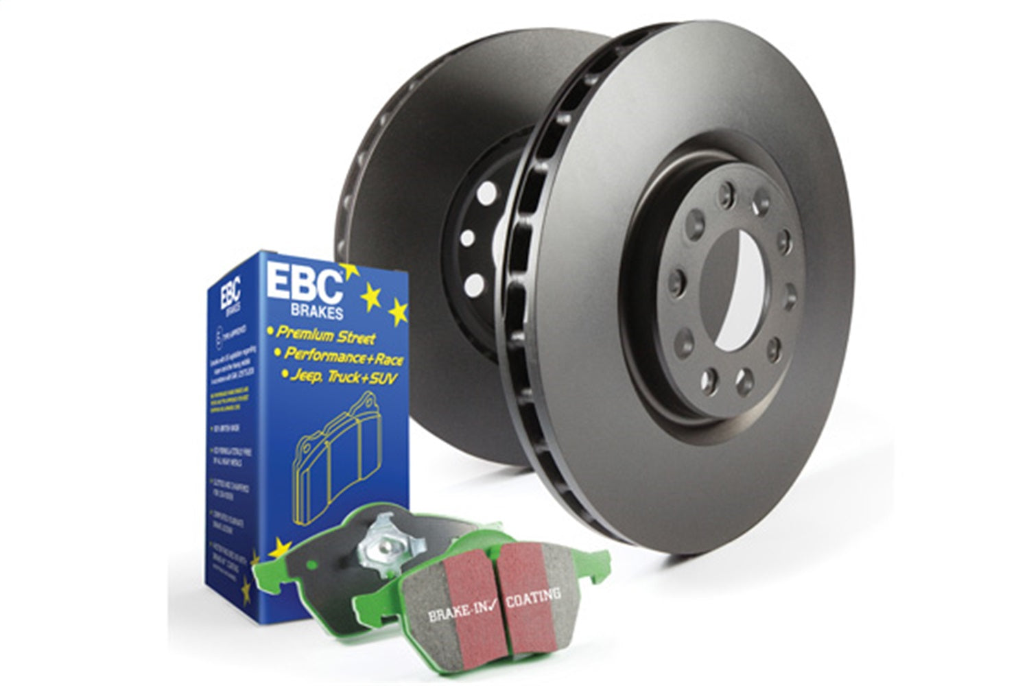 EBC Brakes S11KR1302 S11 Kits Greenstuff 2000 and RK Rotors Fits 95-97 240SX