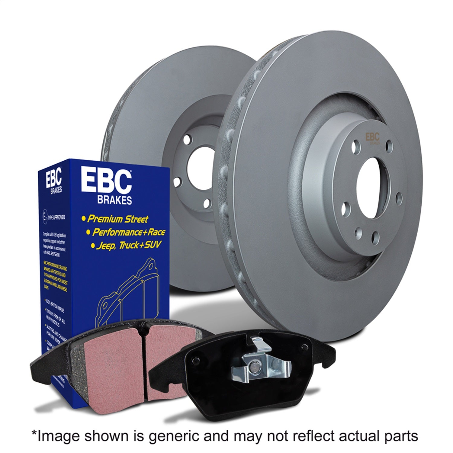 EBC Brakes S1KF1594 S1 Kits Ultimax 2 and RK Rotors Fits 07-17 MDX Pilot ZDX