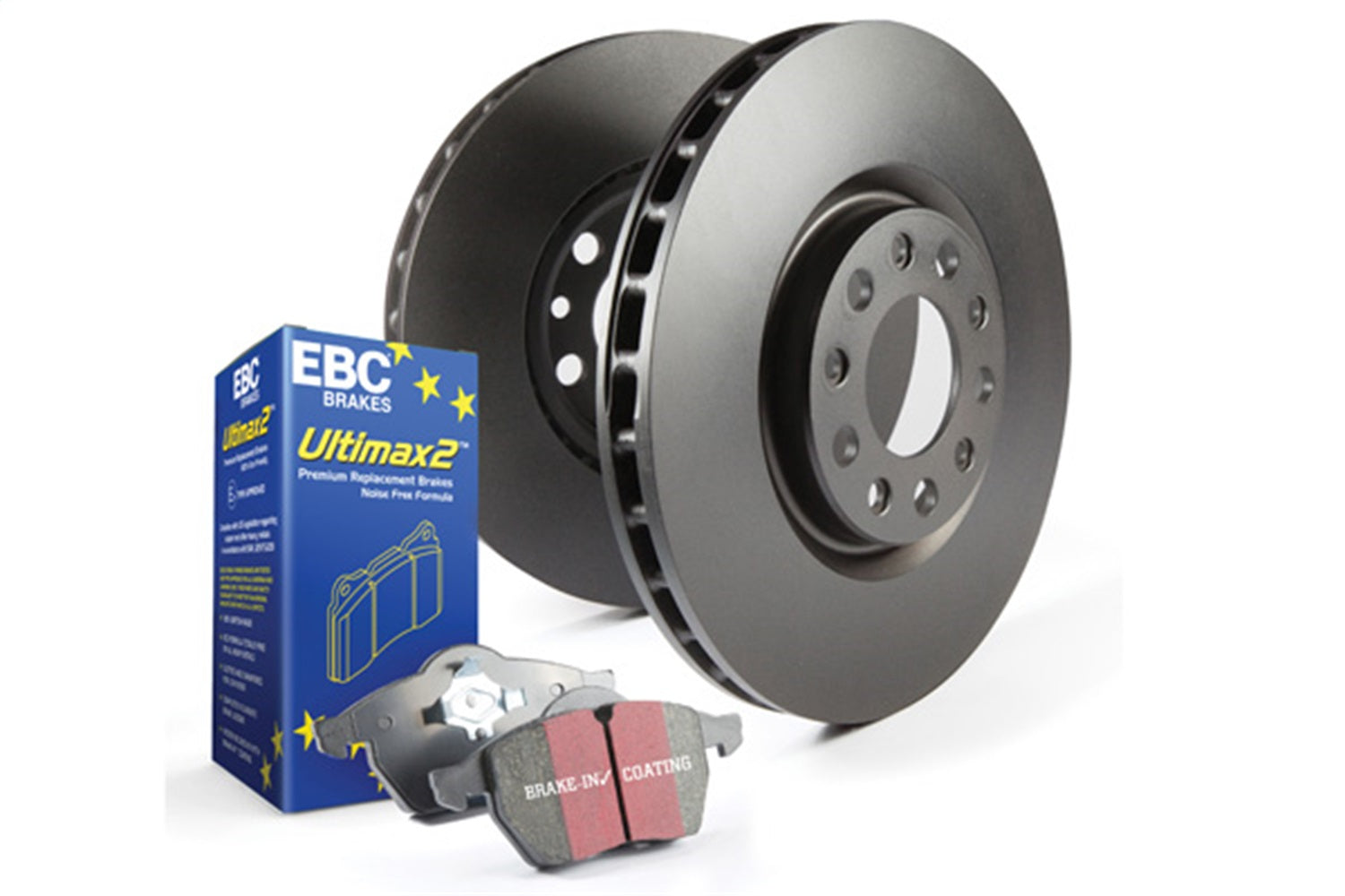 EBC Brakes S1KR1483 S1 Kits Ultimax 2 and RK Rotors Fits 08-15 Lancer