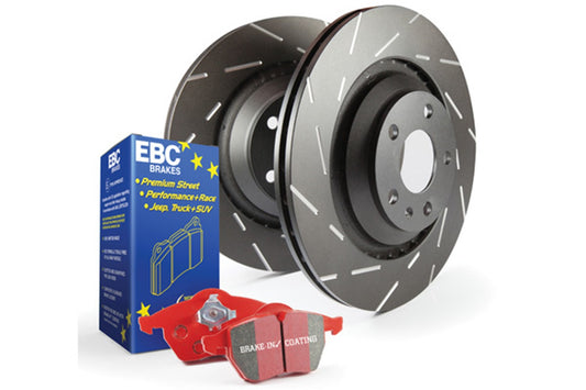 EBC Brakes S4KF1345 S4 Kits Redstuff and USR Rotor Fits 09-11 Q5