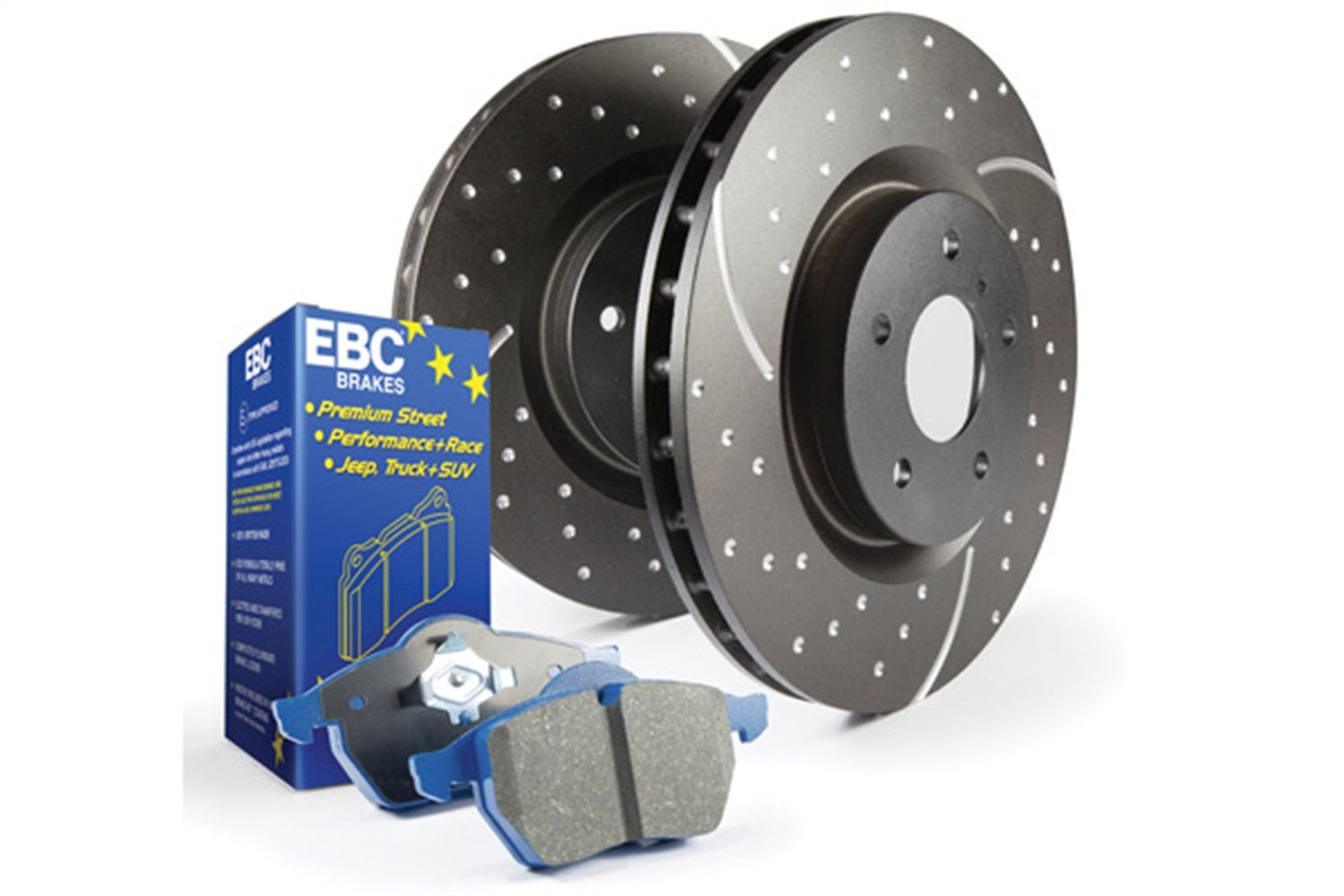 EBC Brakes S6KR1260 S6 Kits Bluestuff and GD Rotors Fits 15-21 WRX