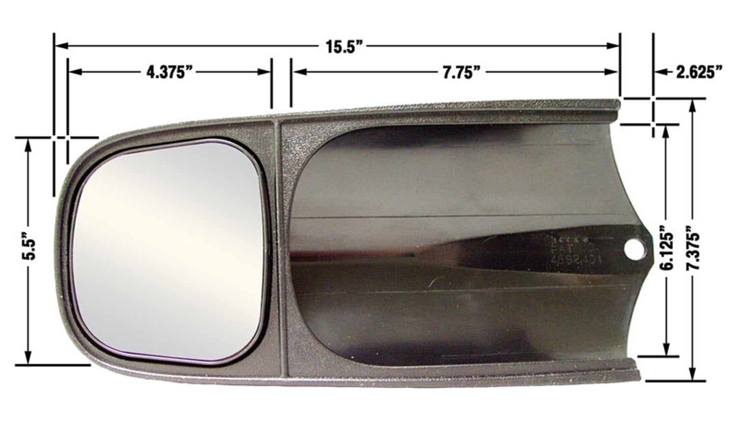 CIPA Mirrors 10000 Custom Towing Mirror