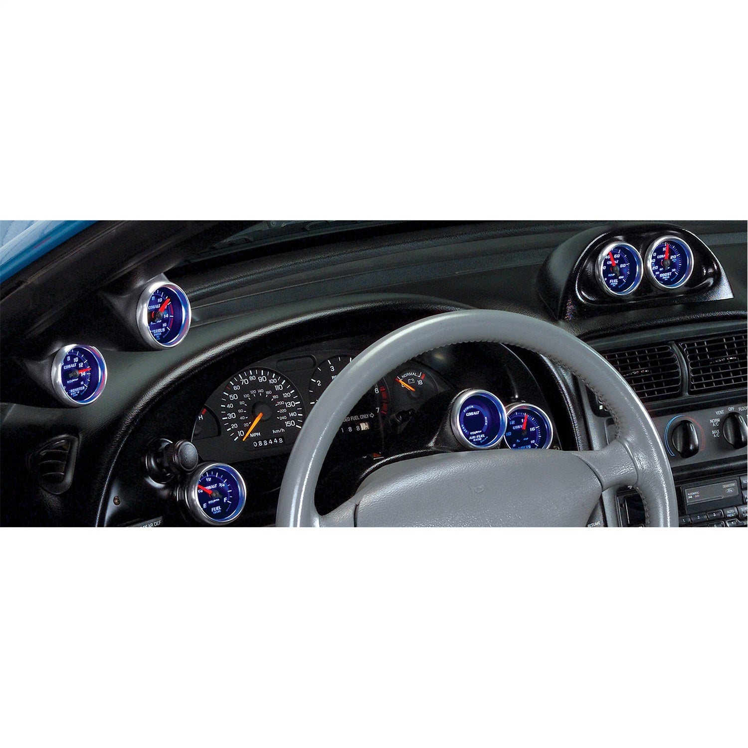 AutoMeter 10001 Mounting Solutions Dual Gauge Dash Pod Fits 94-04 Mustang
