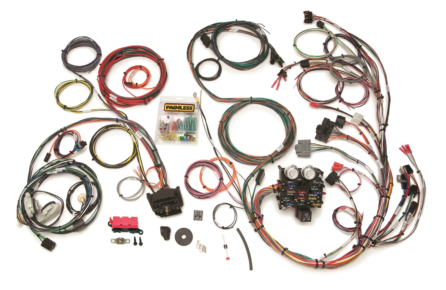 Painless Wiring 10111 23 Circuit Direct Fit Harness Fits 87-91 Wrangler (YJ)