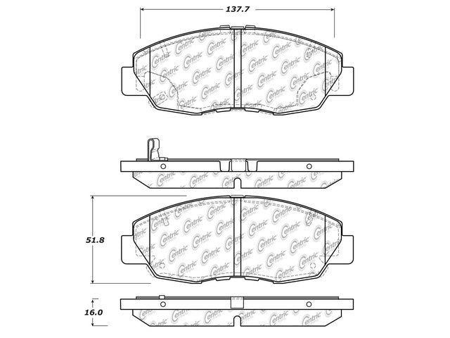 Centric Parts Disc Brake Pad Set  103.15780