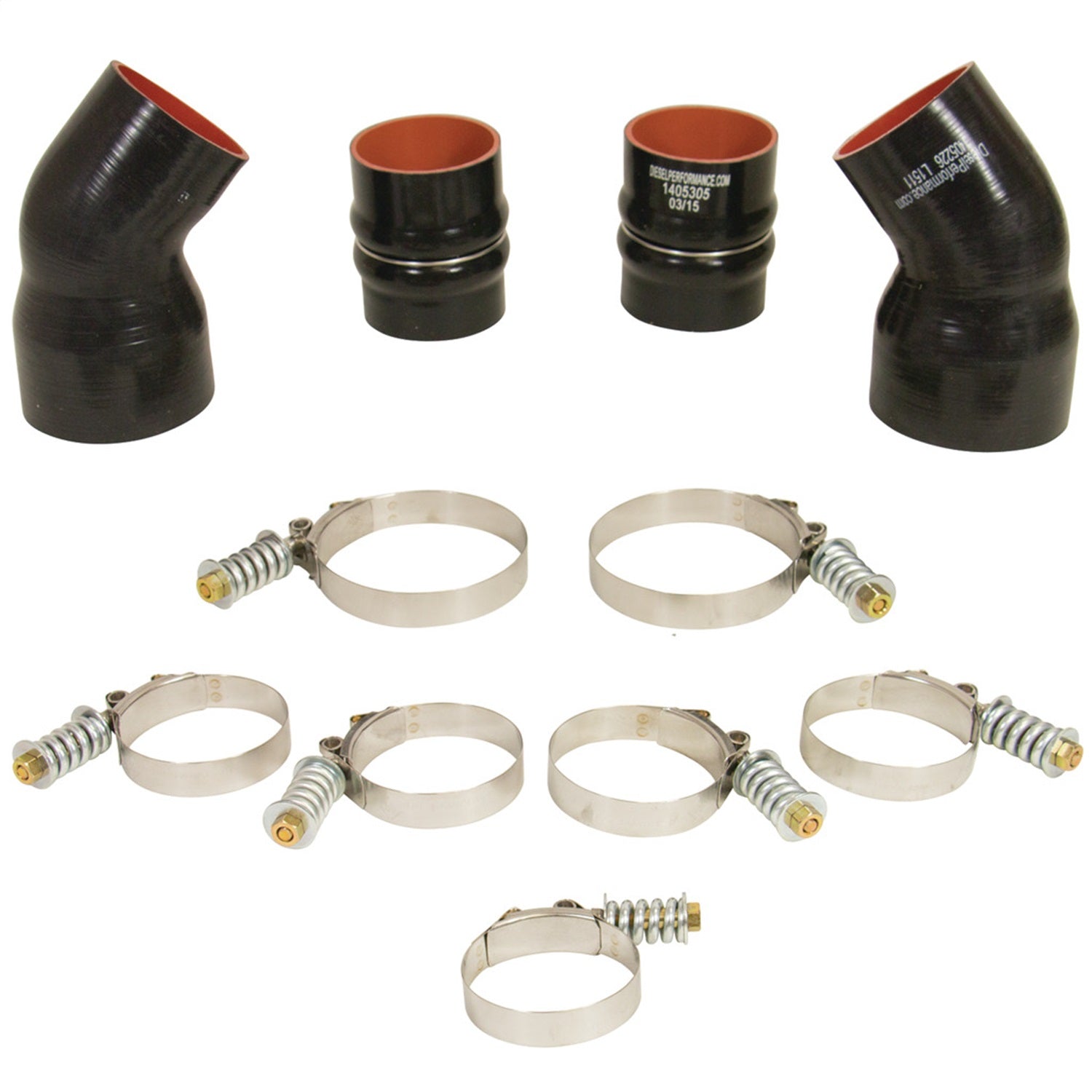 BD Diesel 1045210 Intercooler Hose And Clamp Kit Fits 94-02 Ram 2500 Ram 3500