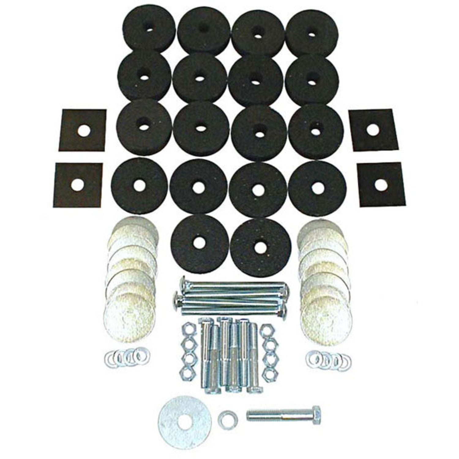 Omix 12201.01 Body Tub Mounting Kit Fits 41-75 CJ5 CJ6 MA MB Willys