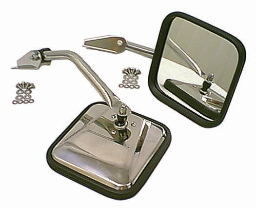Rugged Ridge 11010.01 Side Mirror Door Kit Fits CJ3 CJ5 CJ6 CJ7 Scrambler Willys