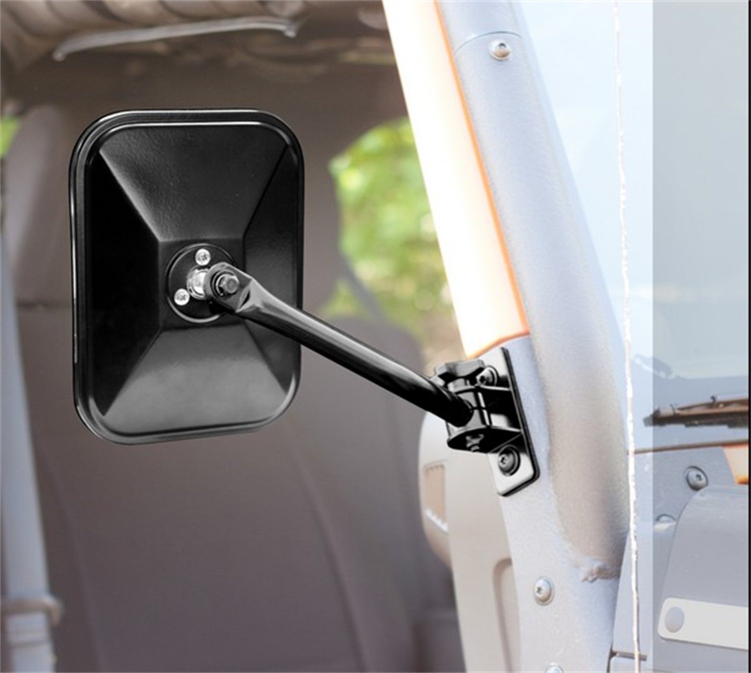 Rugged Ridge 11025.13 Quick Release Mirror Fits Wrangler (JK) Wrangler (TJ)