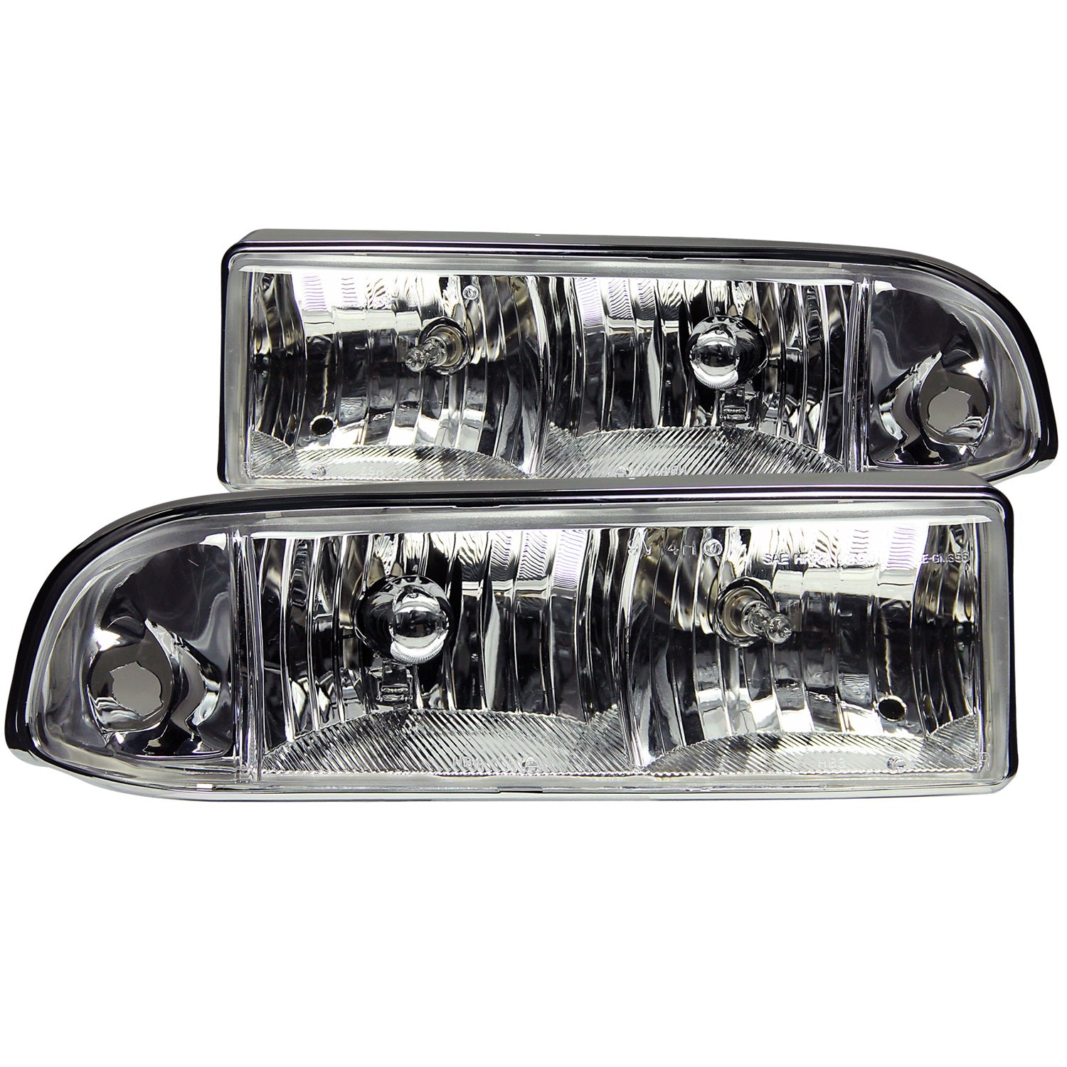 Anzo USA 111014 Crystal Headlight Set Fits 98-04 S10 Blazer S10 Pickup