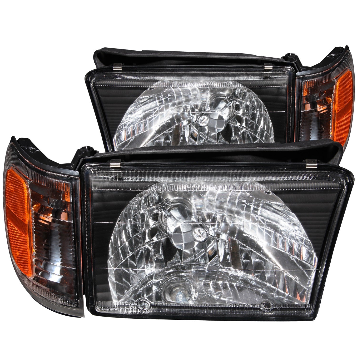 Anzo USA 111077 Crystal Headlight Set Fits 99-02 4Runner