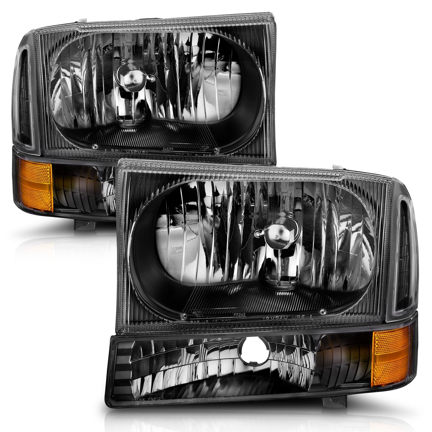 Anzo USA 111080 Crystal Headlight Set